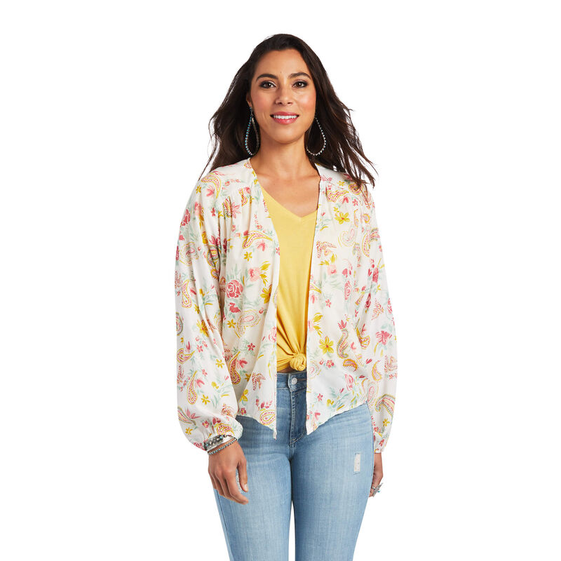 Ariat Hemden Damen - Rose Garden Wrap Mehrfarbig ( OBFUD-3057 )